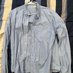 XL Hollister Blue Button Down
